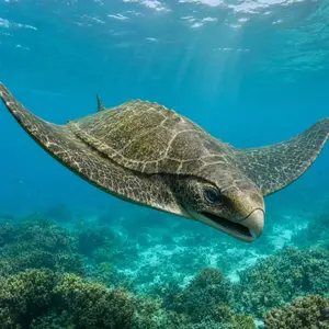 Manta ray + Sea turtle